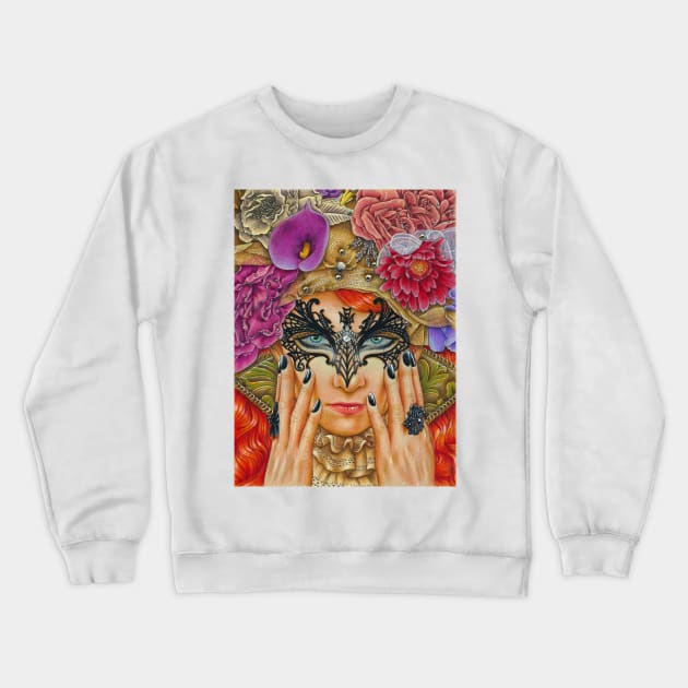 Dark Fiesta Crewneck Sweatshirt by MJWilliamArt